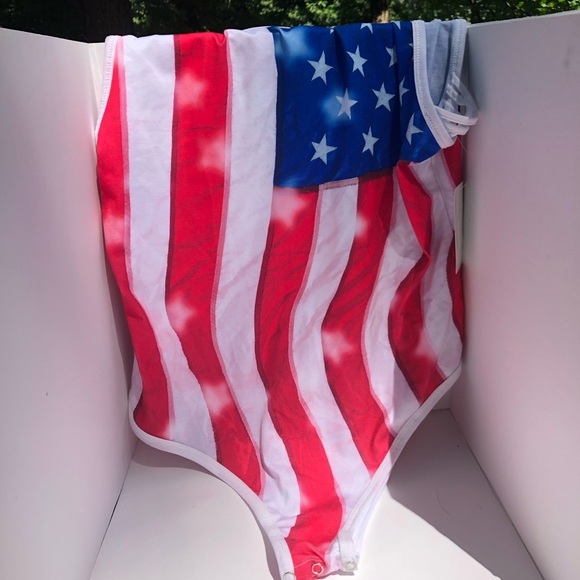 America flag swimsuit/Bathing suit Xl - Picture 2 of 6